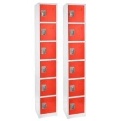 Adir Office 72 In. X 12 In. 6-Compartment Steel Locker Rd