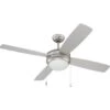 Craftmade™ 52 In. 4-Blade Led Ceiling Fan W/ Light (Silver/maple) -Home Furnishing Store 227754 V Lg