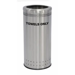 Commercial Zone Precision Series® Imprinted Towel 25-Gal Round Open-Top Lid