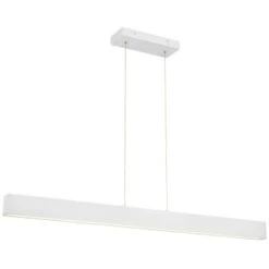 Access Lighting Form Dual Voltage Led Linear Pendant Matte White Finish
