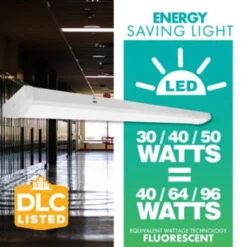 Simply Conserve 5500-Lumen 4-Ft Adjustable Wattage And Cct Led Wrap Light, Dlc 12 Simply Conserve 5500-Lumen 4-Ft Adjustable Wattage And Cct Led Wrap Light, Dlc -Home Furnishing Store 232135 DetailedProductView3 Lg