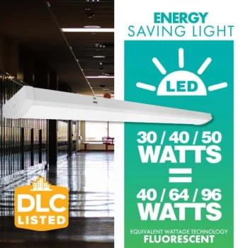 Simply Conserve 5500-Lumen 4-Ft Adjustable Wattage And Cct Led Wrap Light, Dlc 6 Simply Conserve 5500-Lumen 4-Ft Adjustable Wattage And Cct Led Wrap Light, Dlc - Image 4