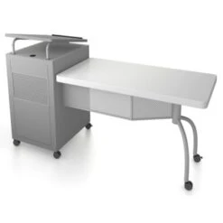 Oklahoma Sound Edupod Teacher's Des Lectern Combo, Grey Hammer Tone