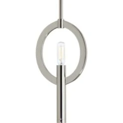 Progress Lighting Draper 12 In. 1-Light Mini Pendant Fixture (Polished Nickel)