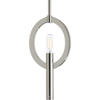 Progress Lighting Draper 12 In. 1-Light Mini Pendant Fixture (Polished Nickel) 3 Progress Lighting Draper 12 In. 1-Light Mini Pendant Fixture (Polished Nickel)