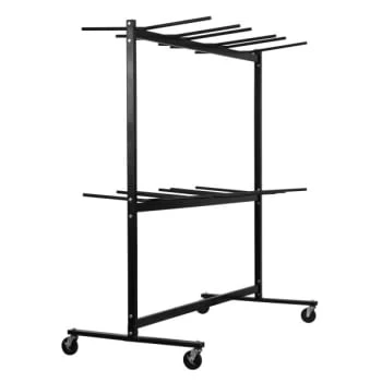 Alpine Industries Adir Office Two Tier Folding Chair Cart, 84 Chair Capacity 5 Alpine Industries Adir Office Two Tier Folding Chair Cart, 84 Chair Capacity - Image 3