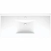 Swan® White Contour Solid Surface Single Bowl Vanity Top 22" X 49" -Home Furnishing Store 240362 WebOnly Lg