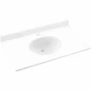 Swan® White Ellipse Solid Surface Single Bowl Vanity Top 22" X 49" -Home Furnishing Store 240387 w MainProductImage BUS Lg