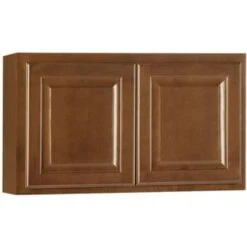 Hampton Bay Hampton Assembled 30x18x12 In. Wall Bridge Kitchen Cabinet In Cognac