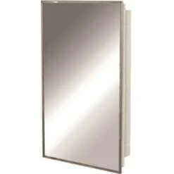 American Pride Vista Style 16 In. W X 26 In. Medicine Cabinet Mirrored Recessed