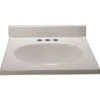 Premier® Premier 25 In. X 19 In. Custom Vanity Top Sink In Solid White -Home Furnishing Store 246110 MainProductImage Lg