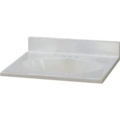 Premier® Premier 37 In. X 22 In. Custom Vanity Top Sink In White Swirl
