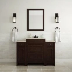 Glacier Bay Modular 24 In. X 31 In. Framed Vanity Mirror In Java 8 Glacier Bay Modular 24 In. X 31 In. Framed Vanity Mirror In Java -Home Furnishing Store 246115 DetailedProductView3 Lg