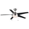 Windward 52 In. Ceiling Fan W/ Light (Brushed Nickel)