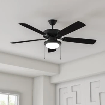 Trice 52 In. Led Ceiling Fan W/ Light (Black) 4 Trice 52 In. Led Ceiling Fan W/ Light (Black) - Image 2