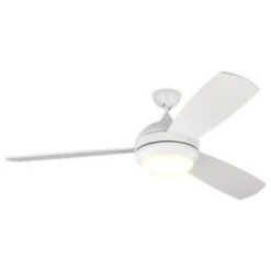 Monte Carlo Discus Trio Max 58" Int Led Outdoor Matte White Ceiling Fan Remote