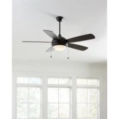 Monte Carlo Discus Ornate 52 " Integrated Led Indoor Matte Black Ceiling Fan -Home Furnishing Store 248788 DetailedProductView2 Lg