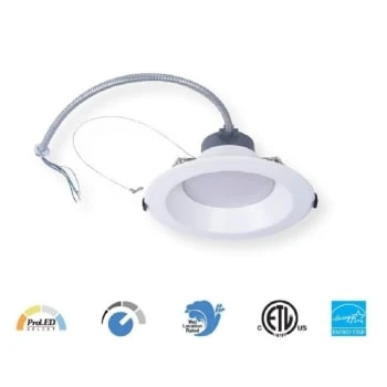 Halco 10" Selectable Lumen Cct Dimmable Integrated Led Downlight Trim Wet Cec 4 Halco 10" Selectable Lumen Cct Dimmable Integrated Led Downlight Trim Wet Cec - Image 2