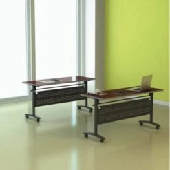 Alera® Reversible Laminate Table Top, 59-1/2w X 23-5/8, Med Cherry/mahogany -Home Furnishing Store 250646 Glam V Lg