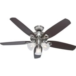 Hunter® Builder 52 In. 5-Blade Led Ceiling Fan W/ Light (Brushed Nickel)