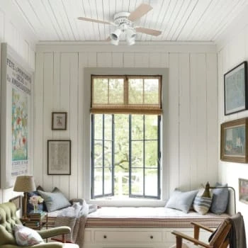 Seasons® Cabrillo™ 42 In. 4-Blade Led Ceiling Fan W/ Light (White) 8 Seasons® Cabrillo™ 42 In. 4-Blade Led Ceiling Fan W/ Light (White) - Image 6