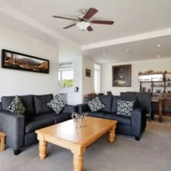 Seasons® 52 In. 5-Blade Led Ceiling Fan W/ Light (Alabaster Glass Bowl) -Home Furnishing Store 269816 v LifestyleImage BUS Lg