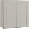 Hampton Bay Dove Gray Shaker Wall Kitchen Cabinet, 30" X 12" X 30" Assembled -Home Furnishing Store 274701 MainProductImage Lg