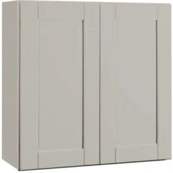 Hampton Bay Dove Gray Shaker Wall Kitchen Cabinet, 30" X 12" X 30" Assembled