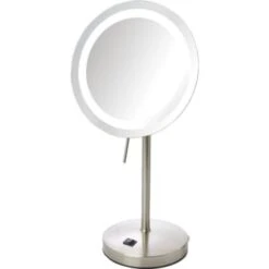 Sharper Image 8x Sharper Image Led Lighted Mirror Nickel Finish Case Of 3