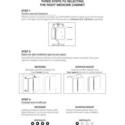 Kohler 20" W X 26" H Recessed Medicine Cabinet 9 Kohler 20" W X 26" H Recessed Medicine Cabinet -Home Furnishing Store 280194 DetailedProductView3 Lg