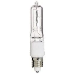 Satco 75 Watt Halogen T4 Clear 1250l Mini Candelabra 120 Volt Package Of 12