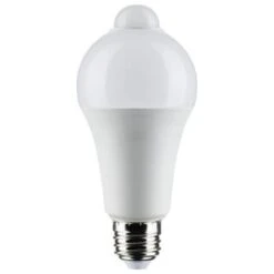 Satco 12 Watt A19 Led, E26 Base, 3000k, 1050 Lumen, Pir Sensor, Package Of 12