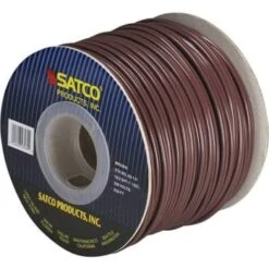 Satco 250' 18/2 Brown Vinyl Lamp Zip Cord