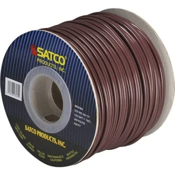 Satco 250' 18/2 Brown Vinyl Lamp Zip Cord 3 Satco 250' 18/2 Brown Vinyl Lamp Zip Cord