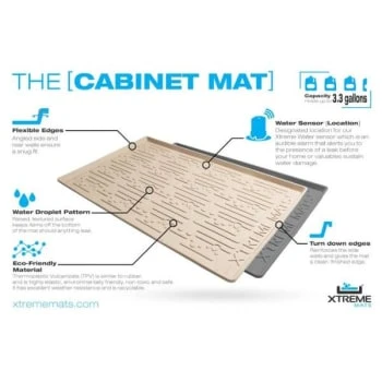 Xtreme Mats™ Under Sink Vanity Cabinet Mat, 34 X 19 In 10 Xtreme Mats™ Under Sink Vanity Cabinet Mat, 34 X 19 In - Image 8