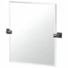 Gatco Elevate Frameless Small Rectangle Mirror In Matte Black -Home Furnishing Store 284443 WebOnly Lg