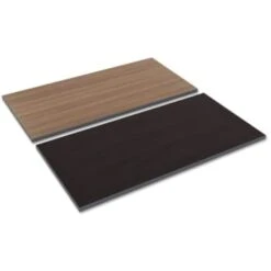 Alera® Reversible Laminate Table Top, 47 5/8w X 23 5/8d, Espresso/walnut