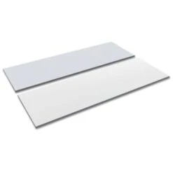Alera® Reversible Laminate Table Top, Rectangular, 71 1/2w X 23 5/8d, White/gray