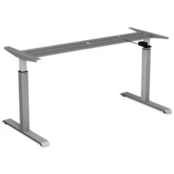 Alera® Adaptivergo Pneumatic Height-Adjustable Table Base, Gray