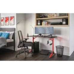 Safeco Resi Led Desk Lamp, Gooseneck, 18.5' High, Black 6 Safeco Resi Led Desk Lamp, Gooseneck, 18.5' High, Black -Home Furnishing Store 286419 FrontView straighton Lg