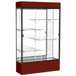 Ghent Waddell Spirit Maroon Display Case Mirror Back W/ Dark Bronze