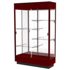Ghent Waddell Heritage Wood Display Case Cordovan Hardwood Finish