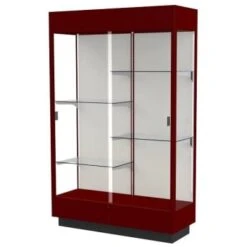 Ghent Waddell Heritage Wood Display Case Cordovan Hardwood Finish W/plaque Fab