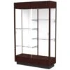 Ghent Waddell Heritage Wood Display Case Java Hardwood Finish W/ White Back -Home Furnishing Store 288108 MainProductImage Lg