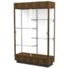 Ghent Waddell Heritage Wood Display Case Danish Walnut Hardwood Finish W/white -Home Furnishing Store 288151 MainProductImage Lg