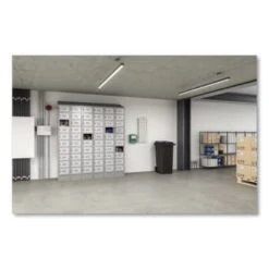 Safco Triple Continuous Metal Locker Base Addition, 35w X 16d X 5.75h, Gray 8 Safco Triple Continuous Metal Locker Base Addition, 35w X 16d X 5.75h, Gray -Home Furnishing Store 291918 RightView Lg