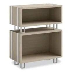Safco Ready™ Home Office Stackable Storage, 1-Shelf, 24w X 12d X 17.25h, Beige -Home Furnishing Store 291921 BackView Lg
