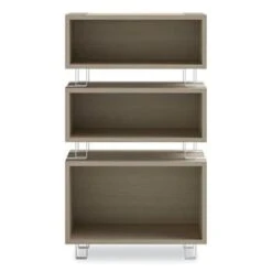 Safco Ready™ Home Office Stackable Storage, 1-Shelf, 24w X 12d X 17.25h, Beige -Home Furnishing Store 291921 BottomView Lg