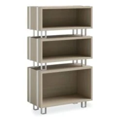 Safco Ready™ Home Office Stackable Storage, 1-Shelf, 24w X 12d X 17.25h, Beige -Home Furnishing Store 291921 TopView Lg