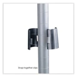 Safco 4-Shelf Industrial Wire Shelving, 48"w X 24"d X 72"h, Metallic Gray -Home Furnishing Store 291928 RightView Lg